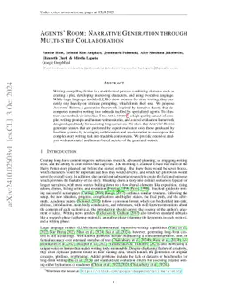 Agents' Room: Narrative Generation through Multi-step Collaboration