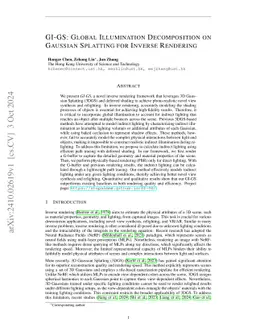 GI-GS: Global Illumination Decomposition on Gaussian Splatting for Inverse Rendering