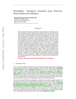 SteerDiff: Steering towards Safe Text-to-Image Diffusion Models