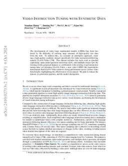 LLaVA-Video: Video Instruction Tuning With Synthetic Data