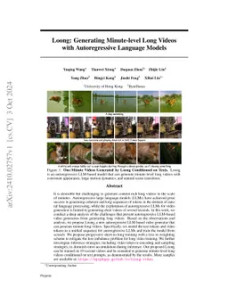 Loong: Generating Minute-level Long Videos with Autoregressive Language Models