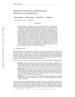 Erasing Conceptual Knowledge from Language Models