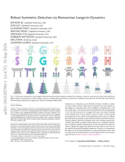 Robust Symmetry Detection via Riemannian Langevin Dynamics