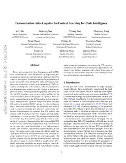 Demonstration Attack against In-Context Learning for Code Intelligence