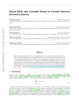 Neural DDEs with Learnable Delays for Partially Observed Dynamical
  Systems