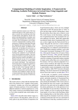 Computational Modeling of Artistic Inspiration: A Framework for
  Predicting Aesthetic Preferences in Lyrical Lines Using Linguistic and
  Stylistic Features