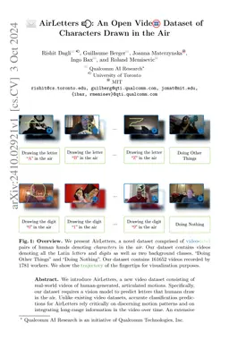 AirLetters: An Open Video Dataset of Characters Drawn in the Air