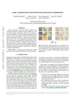 GABIC: Graph-based Attention Block for Image Compression
