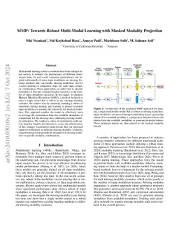 MMP: Towards Robust Multi-Modal Learning with Masked Modality Projection