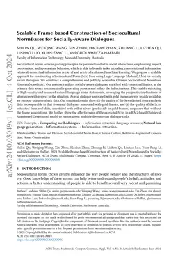 Scalable Frame-based Construction of Sociocultural NormBases for
  Socially-Aware Dialogues