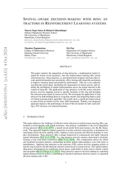 Spatial-Aware Decision-Making with Ring Attractors in Reinforcement Learning Systems