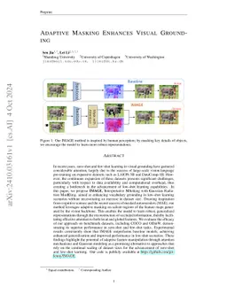 Adaptive Masking Enhances Visual Grounding