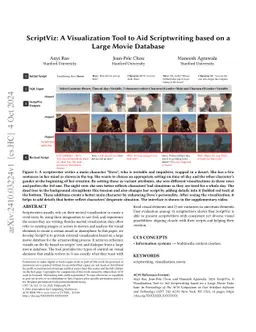 ScriptViz: A Visualization Tool to Aid Scriptwriting based on a Large
  Movie Database