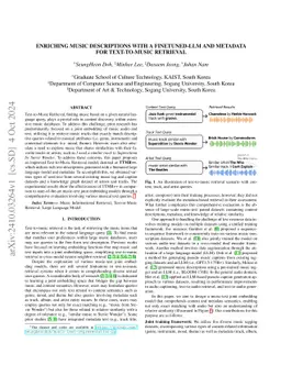 Enriching Music Descriptions with a Finetuned-LLM and Metadata for
  Text-to-Music Retrieval