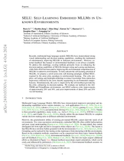 SELU: Self-Learning Embodied MLLMs in Unknown Environments