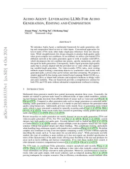 Audio-Agent: Leveraging LLMs For Audio Generation, Editing and Composition