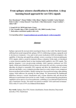 From Epilepsy Seizures Classification to Detection: A Deep Learning-based Approach for Raw EEG Signals