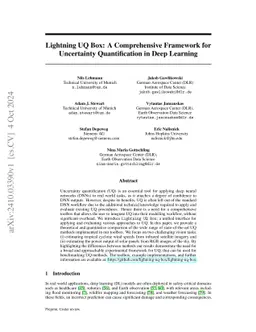 Lightning UQ Box: A Comprehensive Framework for Uncertainty
  Quantification in Deep Learning