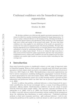 Conformal confidence sets for biomedical image segmentation
