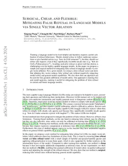 Surgical, Cheap, and Flexible: Mitigating False Refusal in Language Models via Single Vector Ablation