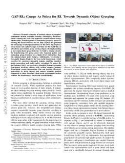 GAP-RL: Grasps As Points for RL Towards Dynamic Object Grasping