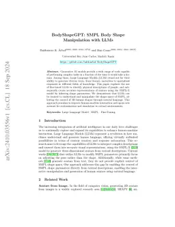 BodyShapeGPT: SMPL Body Shape Manipulation with LLMs