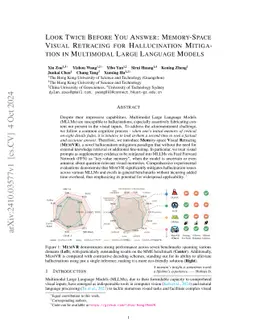 Look Twice Before You Answer: Memory-Space Visual Retracing for Hallucination Mitigation in Multimodal Large Language Models