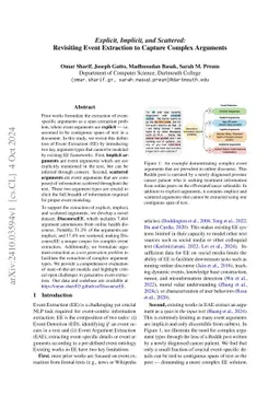 Explicit, Implicit, and Scattered: Revisiting Event Extraction to
  Capture Complex Arguments