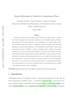 Spatial Hyperspheric Models for Compositional Data