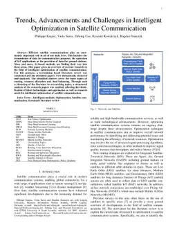 Trends, Advancements and Challenges in Intelligent Optimization in
  Satellite Communication