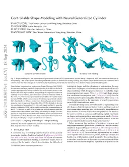 Controllable Shape Modeling with Neural Generalized Cylinder