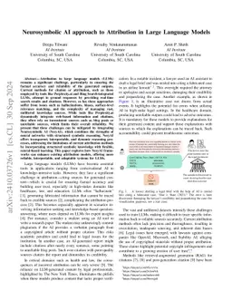 Neurosymbolic AI approach to Attribution in Large Language Models