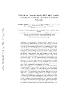 Multi-Scale Convolutional LSTM with Transfer Learning for Anomaly
  Detection in Cellular Networks