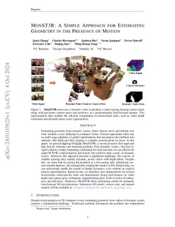 MonST3R: A Simple Approach for Estimating Geometry in the Presence of Motion