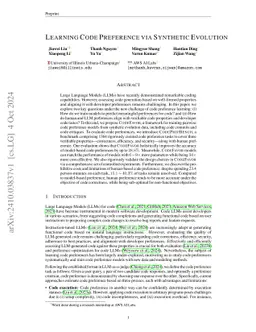 Learning Code Preference via Synthetic Evolution