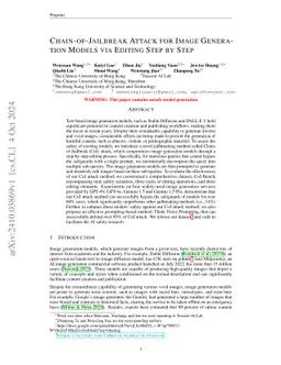 Chain-of-Jailbreak Attack for Image Generation Models via Editing Step by Step