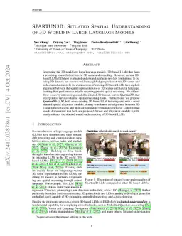 SPARTUN3D: Situated Spatial Understanding of 3D World in Large Language Models