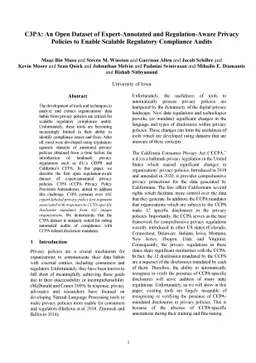 C3PA: An Open Dataset of Expert-Annotated and Regulation-Aware Privacy
  Policies to Enable Scalable Regulatory Compliance Audits