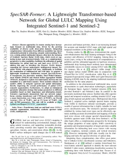 SpecSAR-Former: A Lightweight Transformer-based Network for Global LULC
  Mapping Using Integrated Sentinel-1 and Sentinel-2