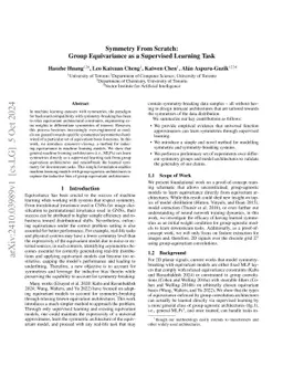 Symmetry From Scratch: Group Equivariance as a Supervised Learning Task