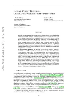 WARPD: World model Assisted Reactive Policy Diffusion