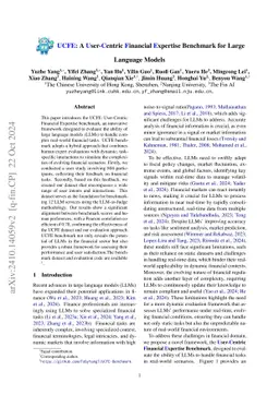 UCFE: A User-Centric Financial Expertise Benchmark for Large Language Models