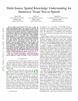 Multi-Source Spatial Knowledge Understanding for Immersive Visual
  Text-to-Speech