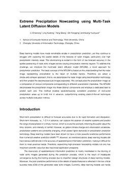 Extreme Precipitation Nowcasting using Multi-Task Latent Diffusion Models