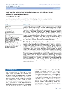 Deep Learning Applications in Medical Image Analysis: Advancements,
  Challenges, and Future Directions