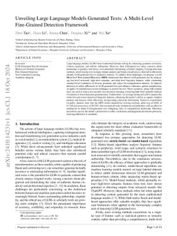 Unveiling Large Language Models Generated Texts: A Multi-Level
  Fine-Grained Detection Framework