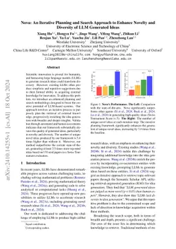 Nova: An Iterative Planning and Search Approach to Enhance Novelty and
  Diversity of LLM Generated Ideas
