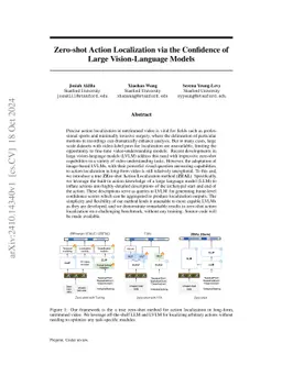 Zero-shot Action Localization via the Confidence of Large Vision-Language Models