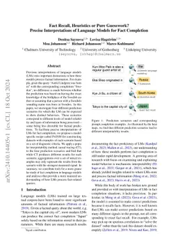 Fact Recall, Heuristics or Pure Guesswork? Precise Interpretations of Language Models for Fact Completion