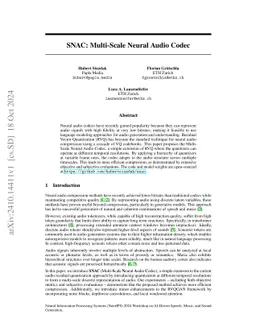 SNAC: Multi-Scale Neural Audio Codec